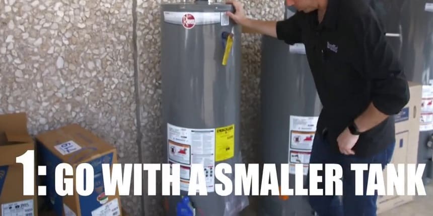 40 gal vs 50 gal water heater sizing