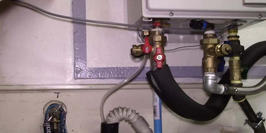 navien tankless water heater condensate drain leaking