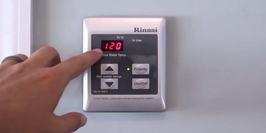 rinnai tankless water heater not getting hot enough