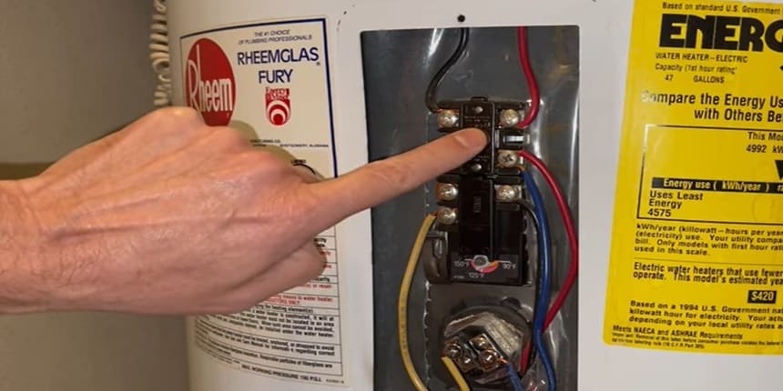 hot water heater shut off