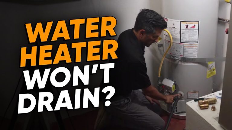 Water Won’t Drain from Water Heater: Quick Fixes!