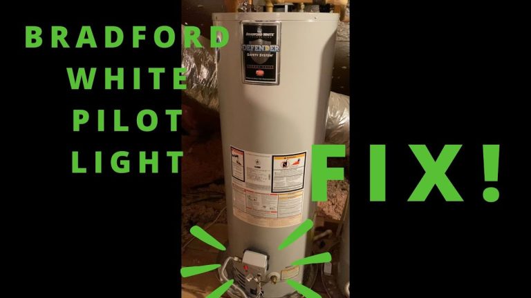 Bradford White Water Heater Pilot Won’t Light: Quick Fixes