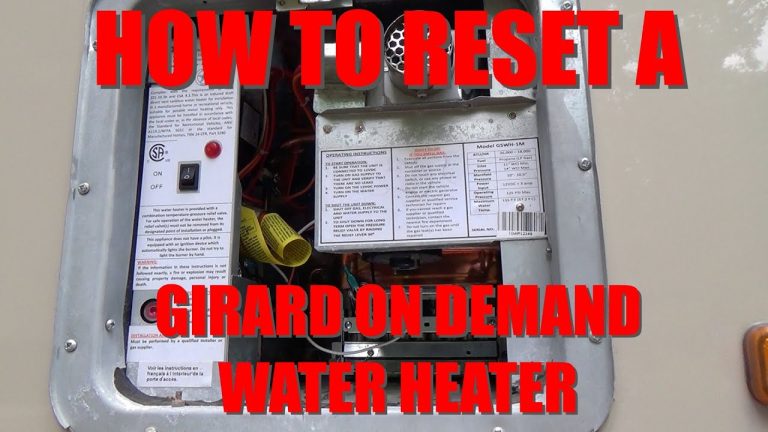 Girard Tankless Water Heater Reset Button: Easy Troubleshooting Guide