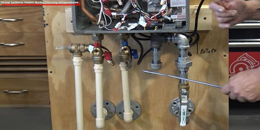 how to thaw a rinnai tankless water heater