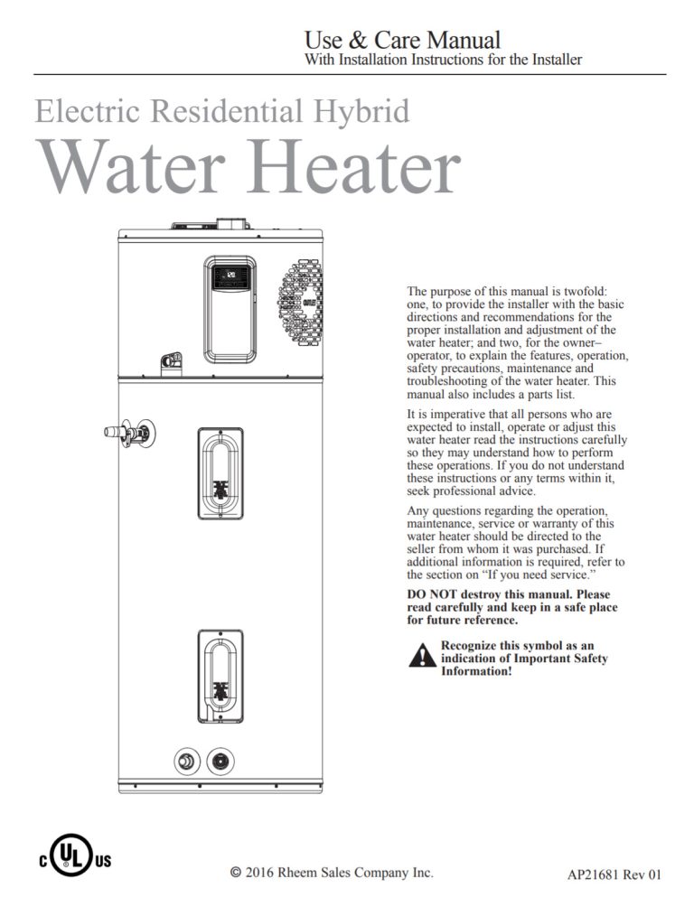 Rheem Hybrid Water Heater Troubleshooting: Expert Tips & Solutions