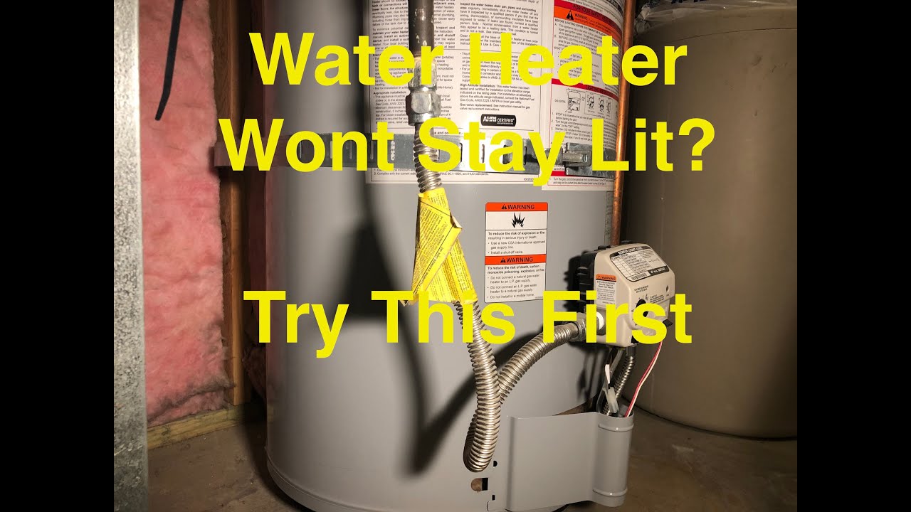 Rheem Water Heater Burner Won't Stay Lit? Easy Fixes Here! | Smart