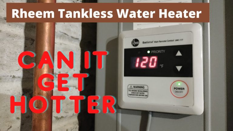 Tankless Water Heater Maximum Temperature: Optimize Your Comfort