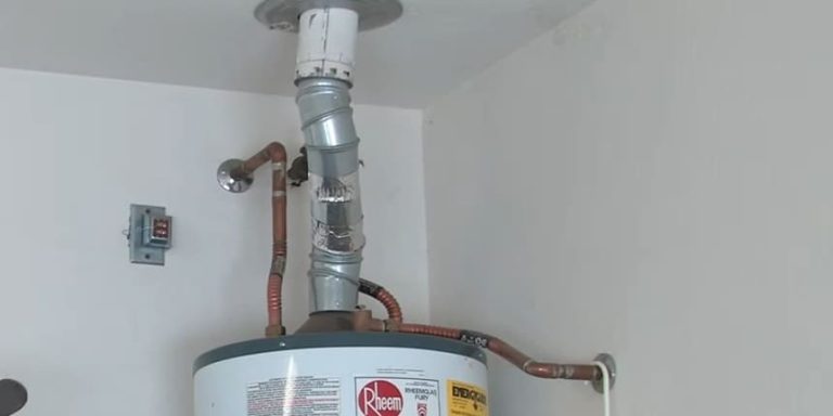 venting a gas water heater through wall