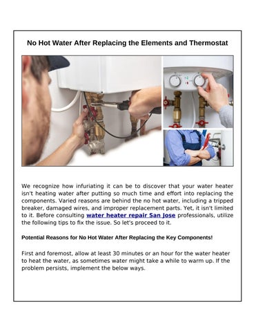 Water Heater Still Cold? Fix It Post Element Swap!