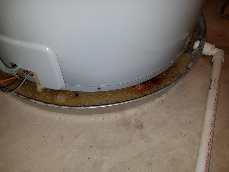 Water Heater Pan Full of Water