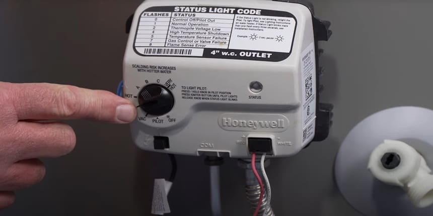 Rheem water heater temperature adjustment