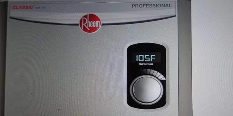Rheem tankless water heater code e5