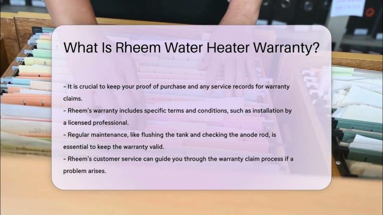 Warranty on Rheem Water Heater: Essential Coverage Guide