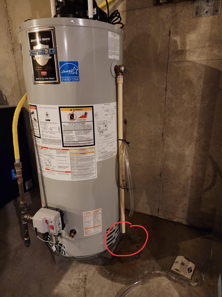 Water Coming from Pressure Relief Valve on Water Heater
