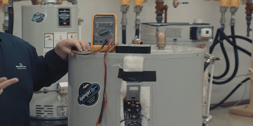 water heater element ohm test