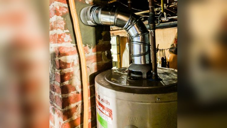 Hot Water Heater Flue Installation