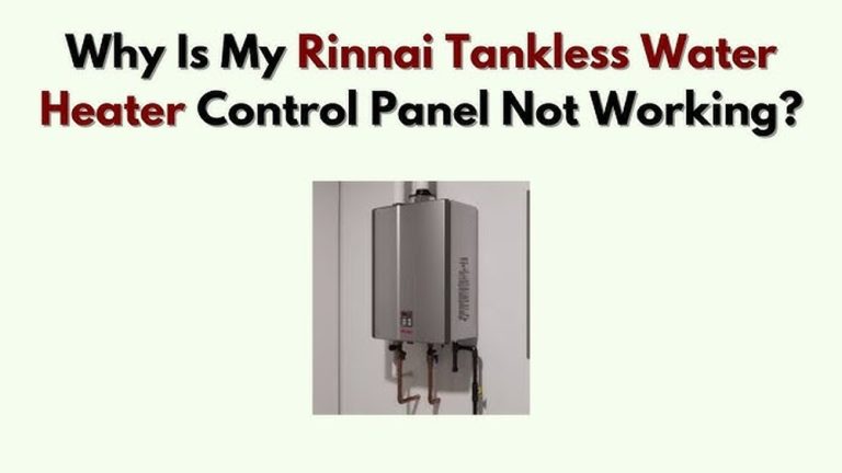 Tankless Water Heater Control Panel Not Working
