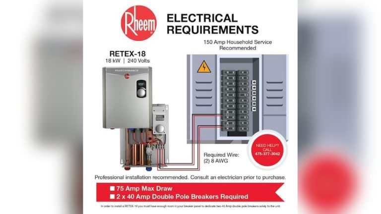 Tankless Water Heater Power Requirements
