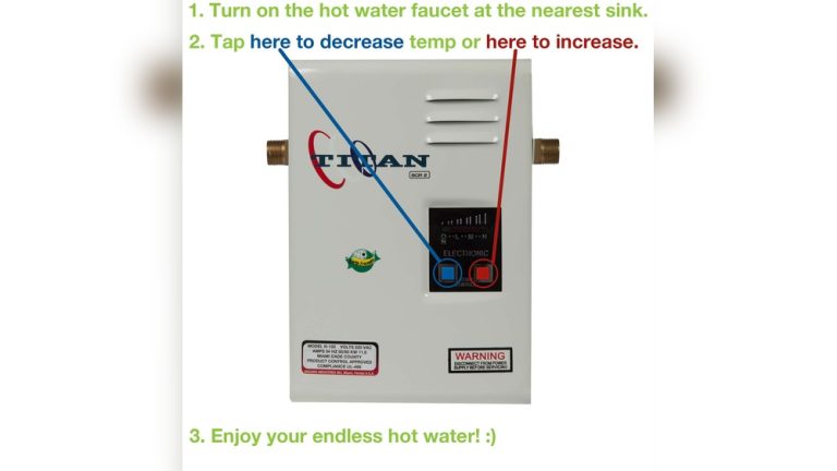 Titan Water Heater Temperature Setting