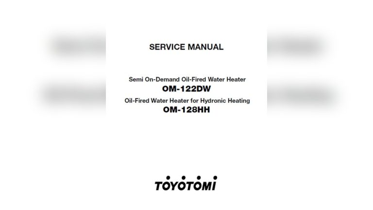 Toyotomi Water Heater Troubleshooting