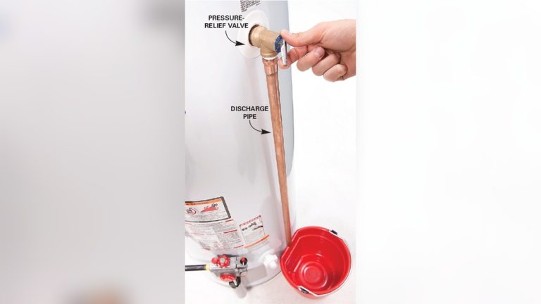 Water Heater Pressure Relief Valve Pipe Size