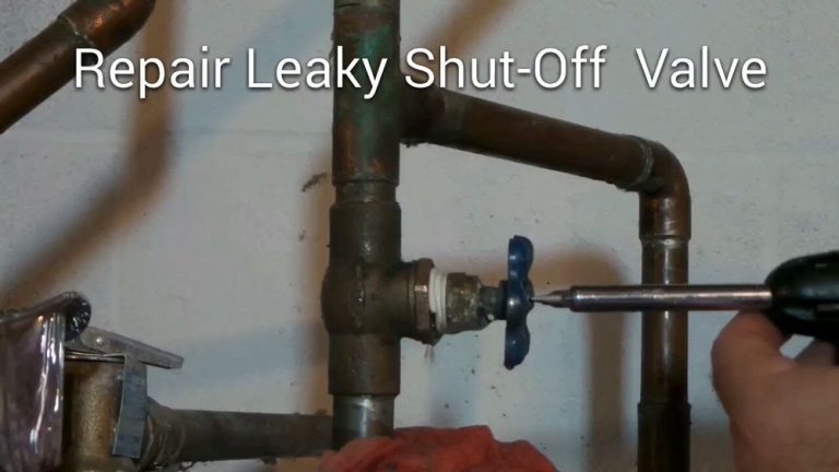 Water Heater Shut off Valve Leaking