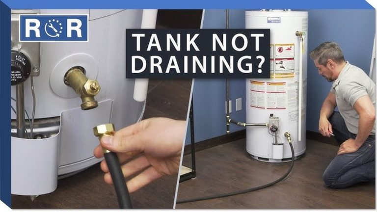 Water Heater Tank Not Draining