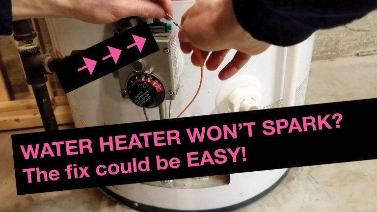 Water Heater Won'T Ignite